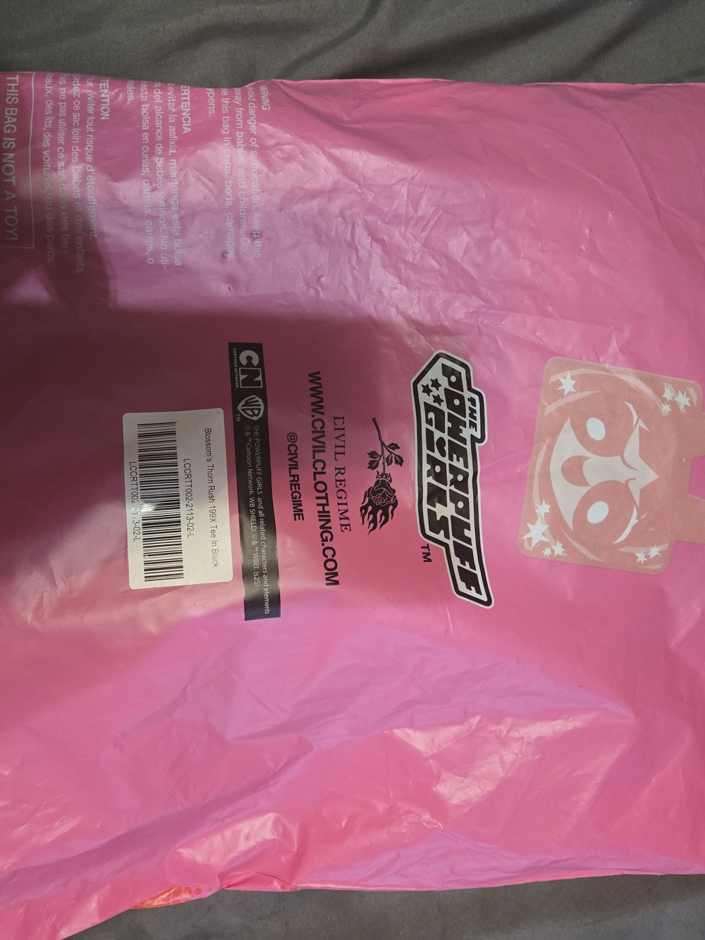 Powerpuff Girls X Civil Regime Blossom Oversize Large Fts Xl - Picture 4 of 4
